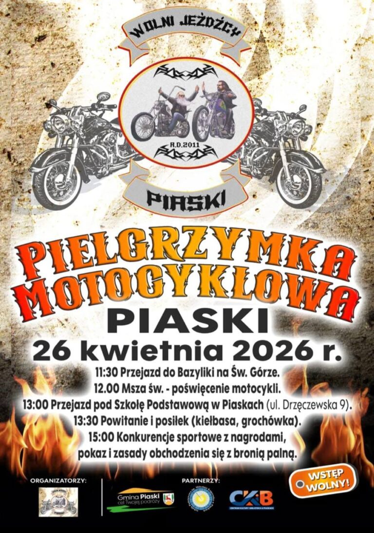 PIELGRZYMKA MOTOCYKLOWA PIASKI
